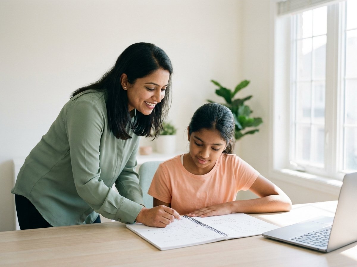 An illustrative home tutoring session